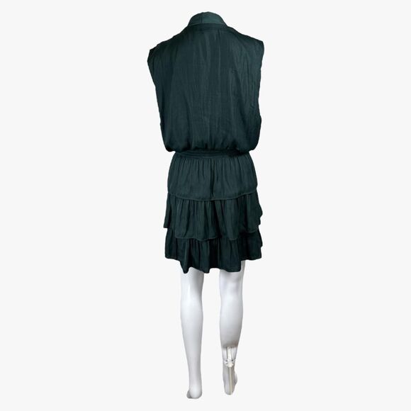 Nordstrom Socialite Women's Tiered Ruffle Mini Dress in Forest Green Sz XL Glam - Picture 3 of 6